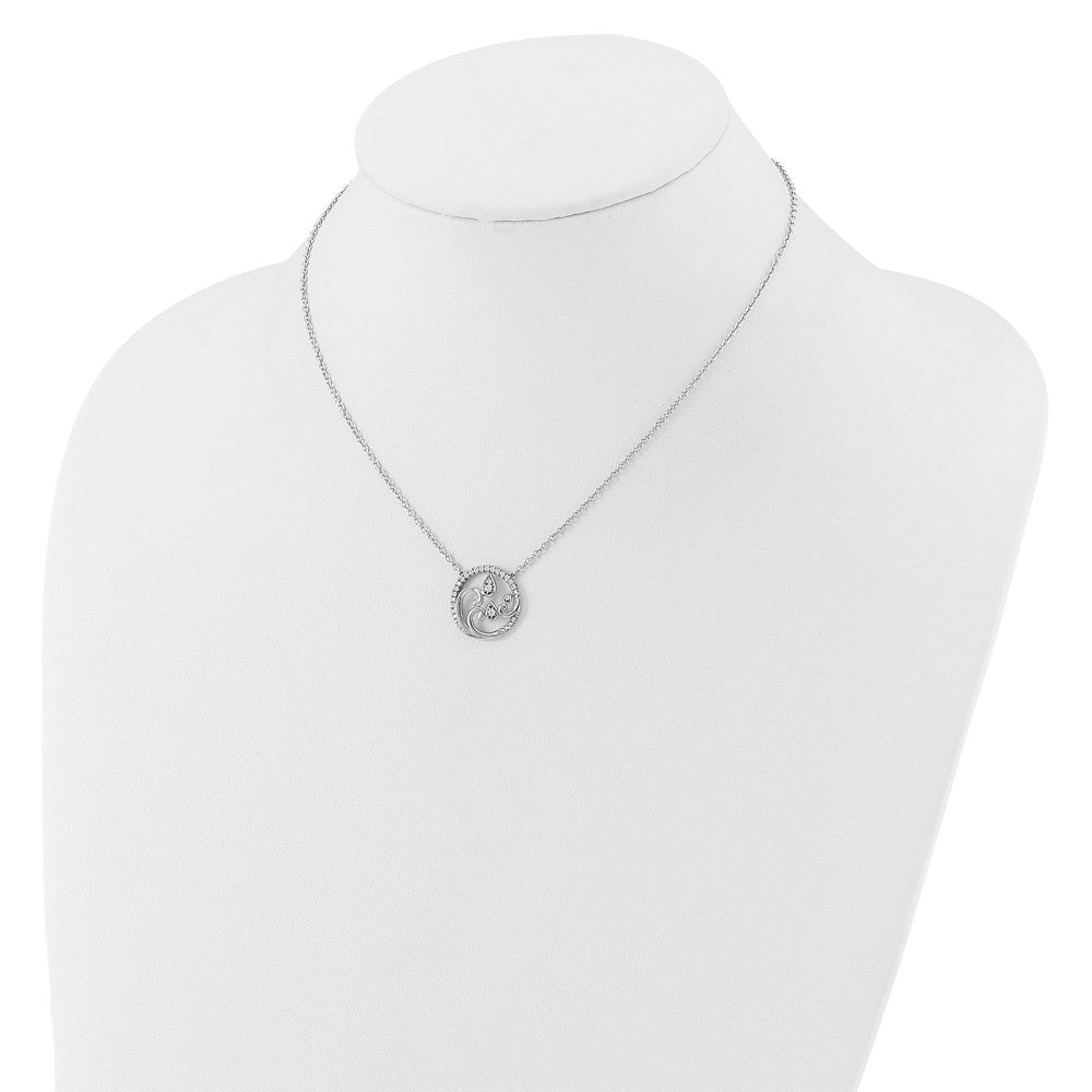 14K Weißgold 1/4 Karat Im Labor Gezüchtet Diamant Vs/si+ G+ 18 Zoll Fantasie Design Halskette