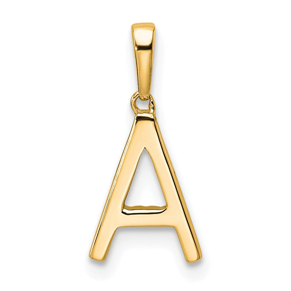 10K Gelbgold 10K Diamant Buchstabe A Initiale Anhänger