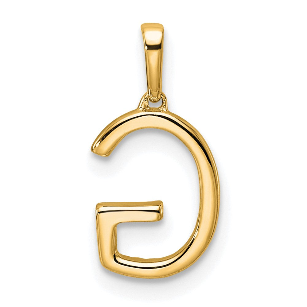 10K Gelbgold 10K Diamant Buchstabe G Initiale Anhänger
