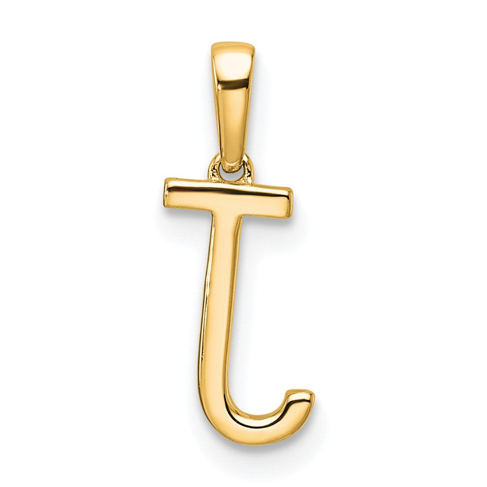 10K Gelbgold 10K Diamant Buchstabe J Initiale Anhänger