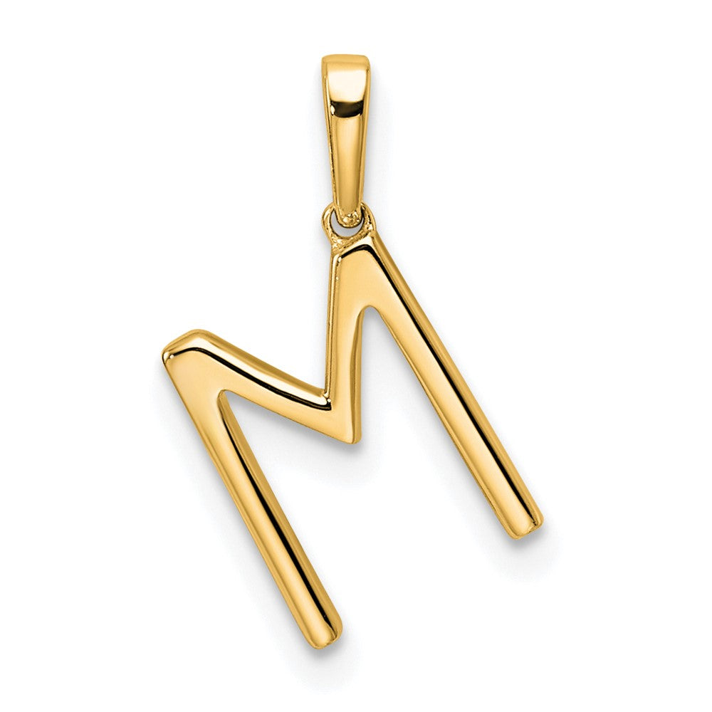10K Gelbgold 10K Diamant Buchstabe M Initiale Anhänger