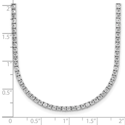 14K Weißgold 5 Ct. Im Labor Gezüchtet Diamant Vs/si+ G+ Verstellbar To 26 Zoll Tennis Bolo Halskette