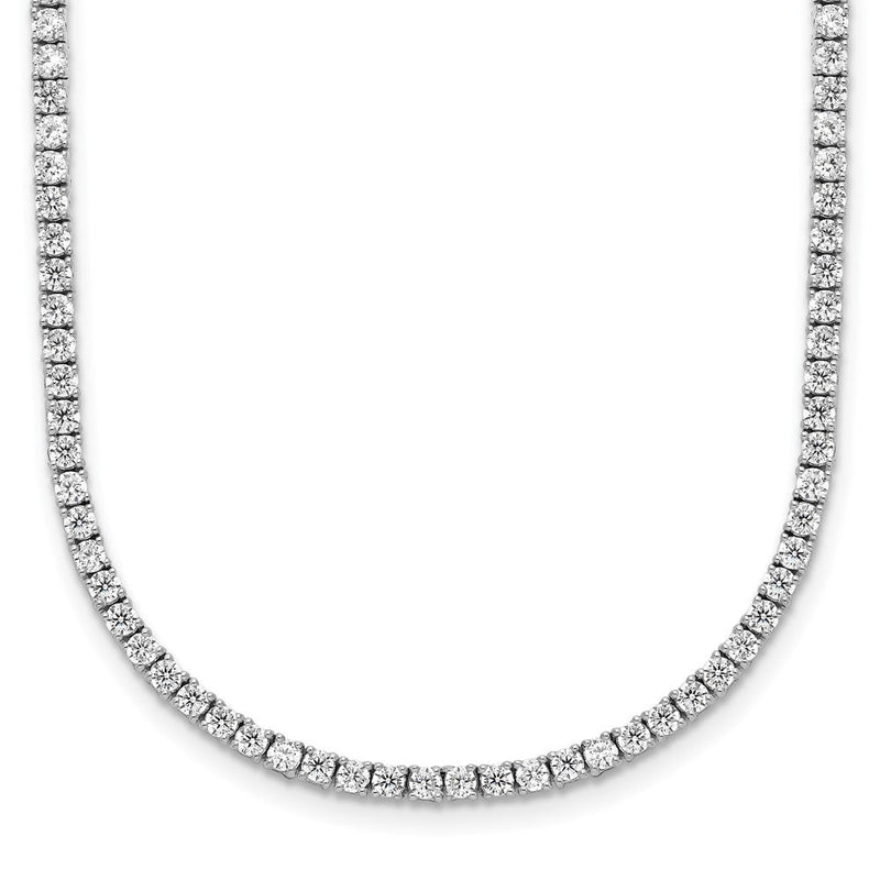 14K Weißgold 5 Ct. Im Labor Gezüchtet Diamant Vs/si+ G+ Verstellbar To 26 Zoll Tennis Bolo Halskette
