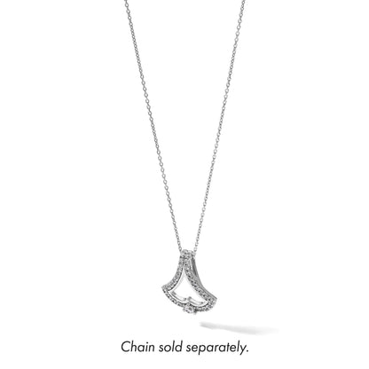 14K Weißgold 1 ct. Labordiamant VS/SI+ G+ Ketten-Gleitanhänger