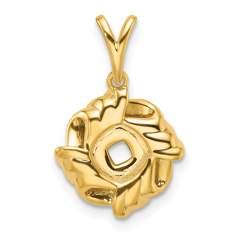 14K Gelbgold Liebesknoten-Anhänger mit 0,2 ct. im Labor gezüchtetem Diamant VS/SI+ G+