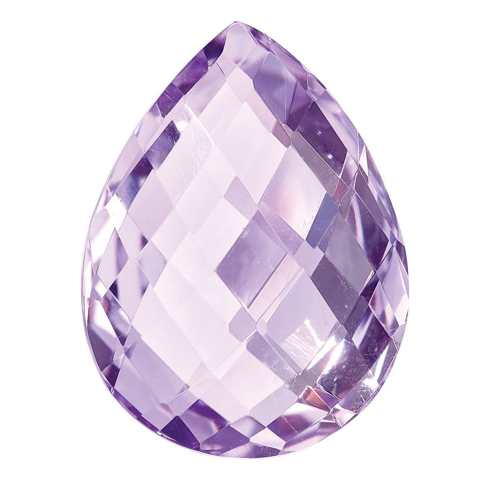 Edelstein Rose De France Quarz Aa Qualität 16x12mm Tropfen Briolette