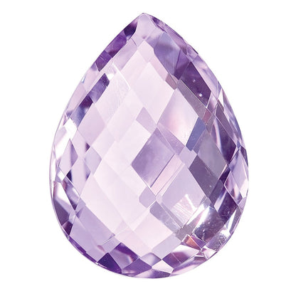 Edelstein Rose De France Quarz Aa Qualität 16x12mm Tropfen Briolette