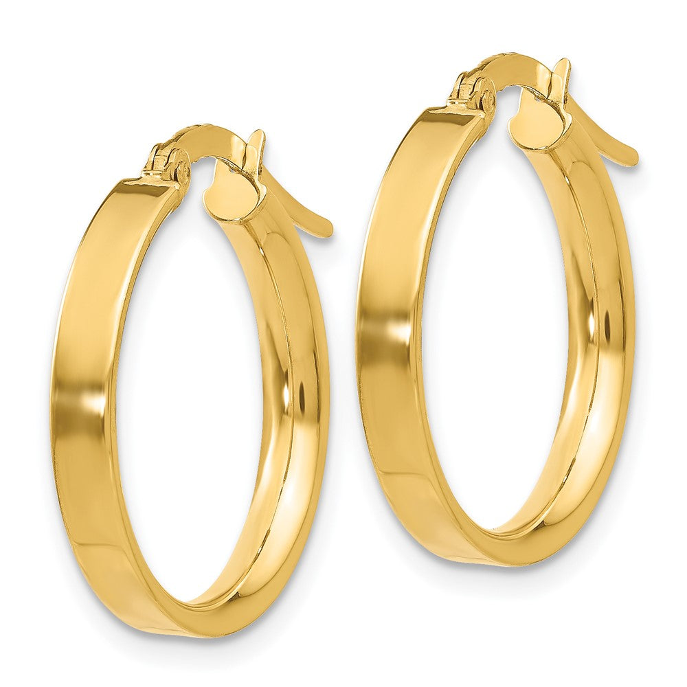14K Gelbgold 3mm Klein Creolen