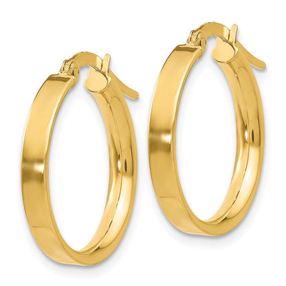 14K Gelbgold 3mm Klein Creolen