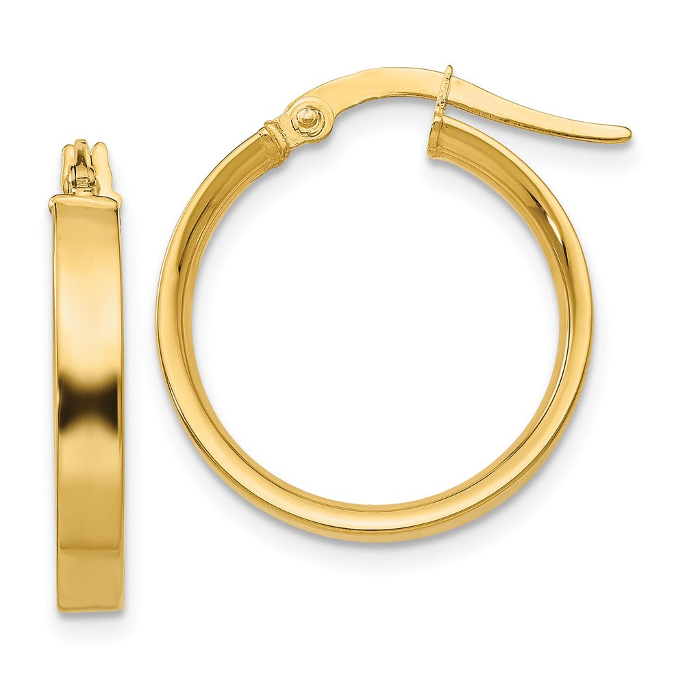 14K Gelbgold 3mm Klein Creolen