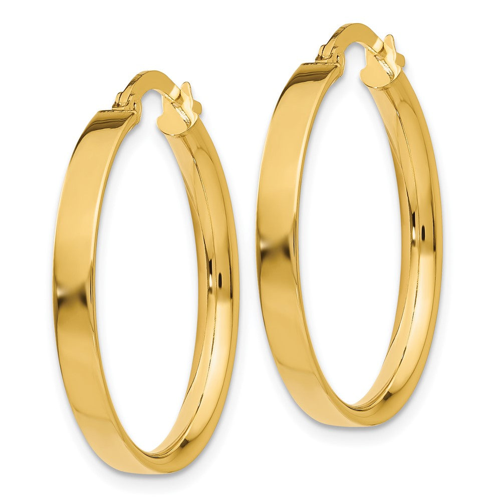 14K Gelbgold 3mm Mittel Creolen