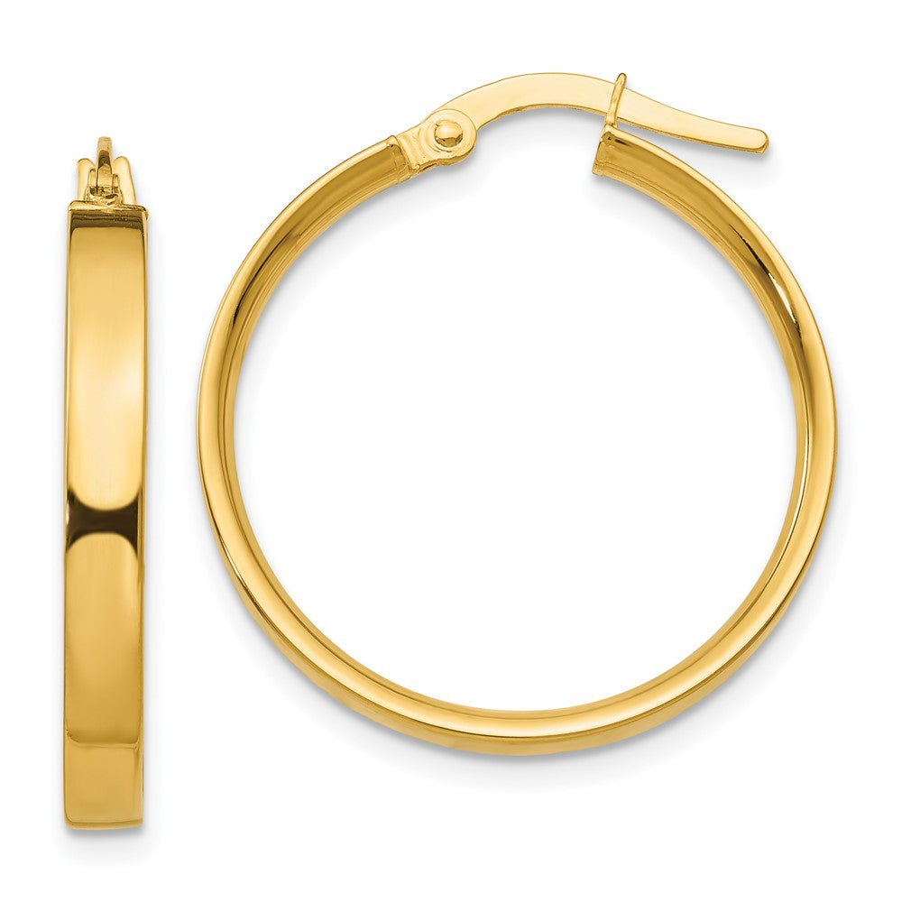 14K Gelbgold 3mm Mittel Creolen