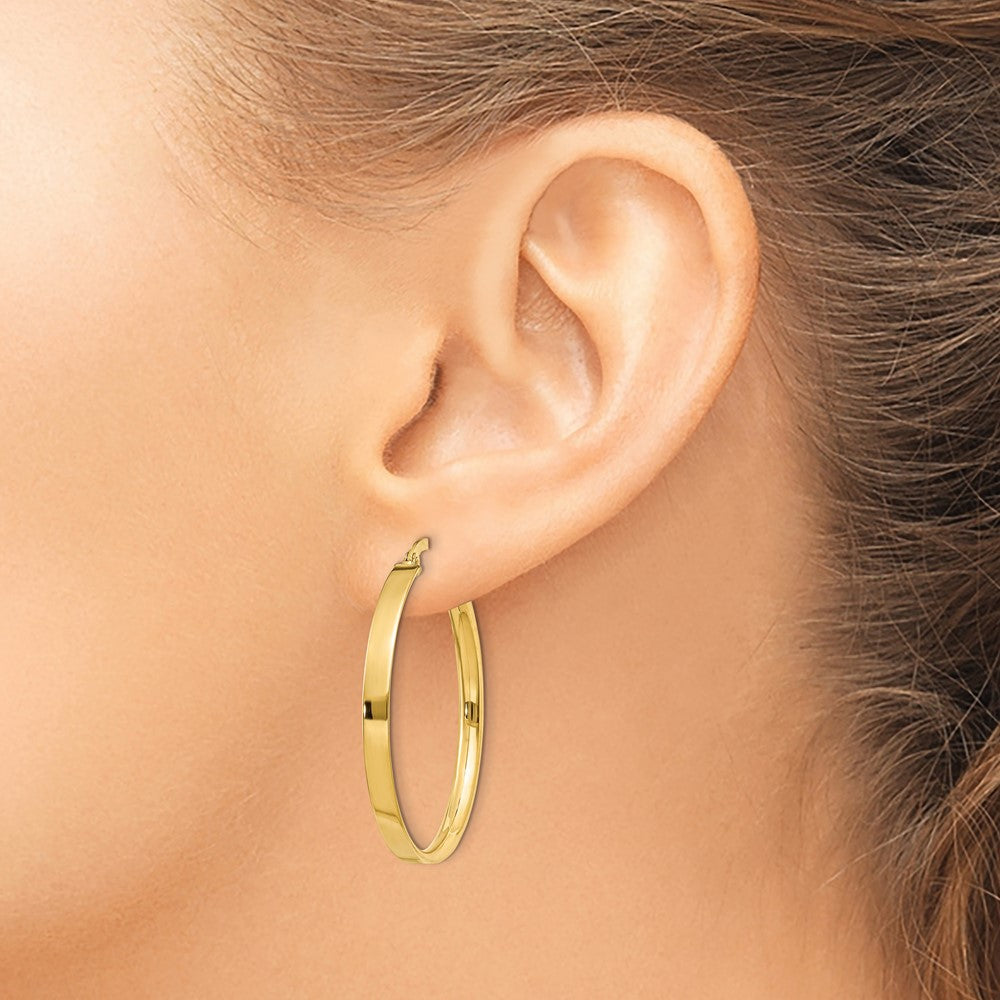 14K Gelbgold 3mm Xl Creolen
