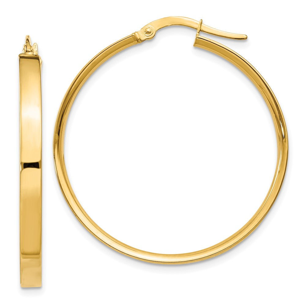 14K Gelbgold 3mm Xl Creolen