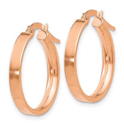 14K Roségold 3mm Klein Creolen