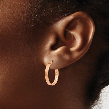 14K Roségold 3mm Klein Creolen