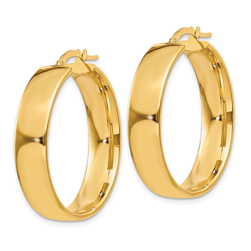 14K Gelbgold 6.75mm Creolen