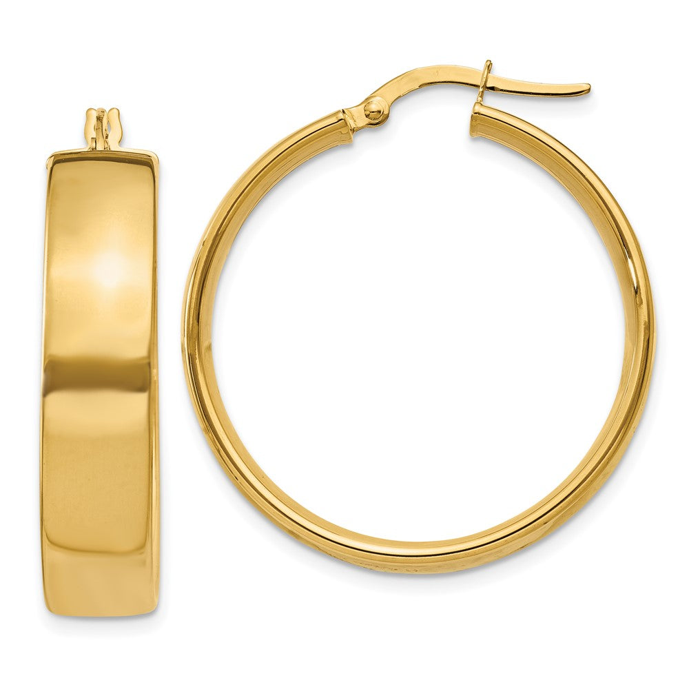 14K Gelbgold 6.75mm Creolen
