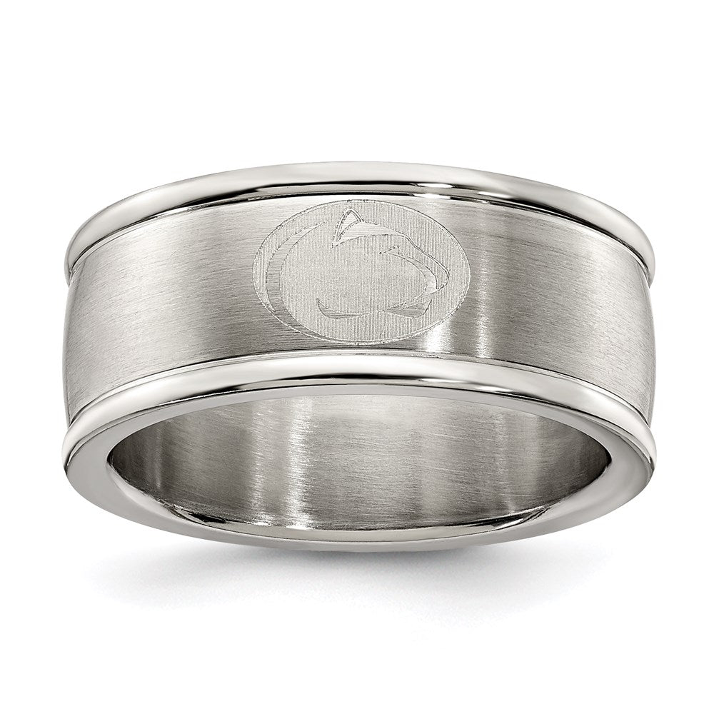 Edelstahl Penn State Universität Logo Ring Größe 8