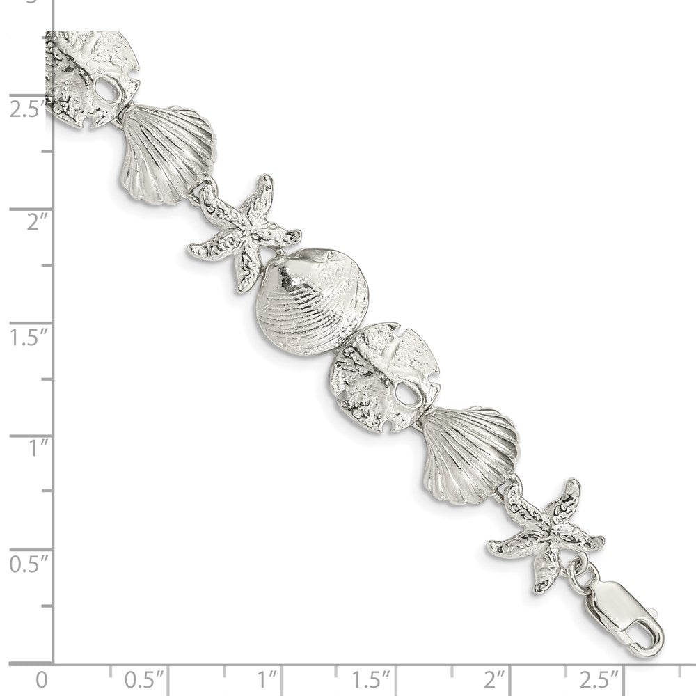 Sterlingsilber Seashells Armband