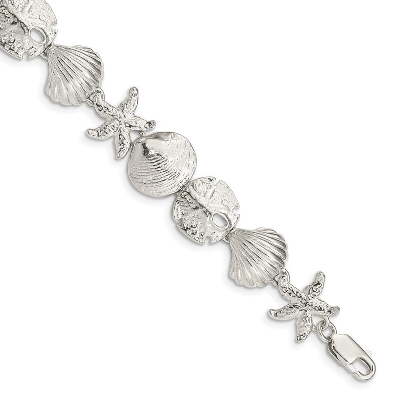Sterlingsilber Seashells Armband