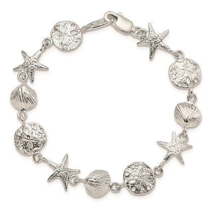 Sterlingsilber Seashells Armband