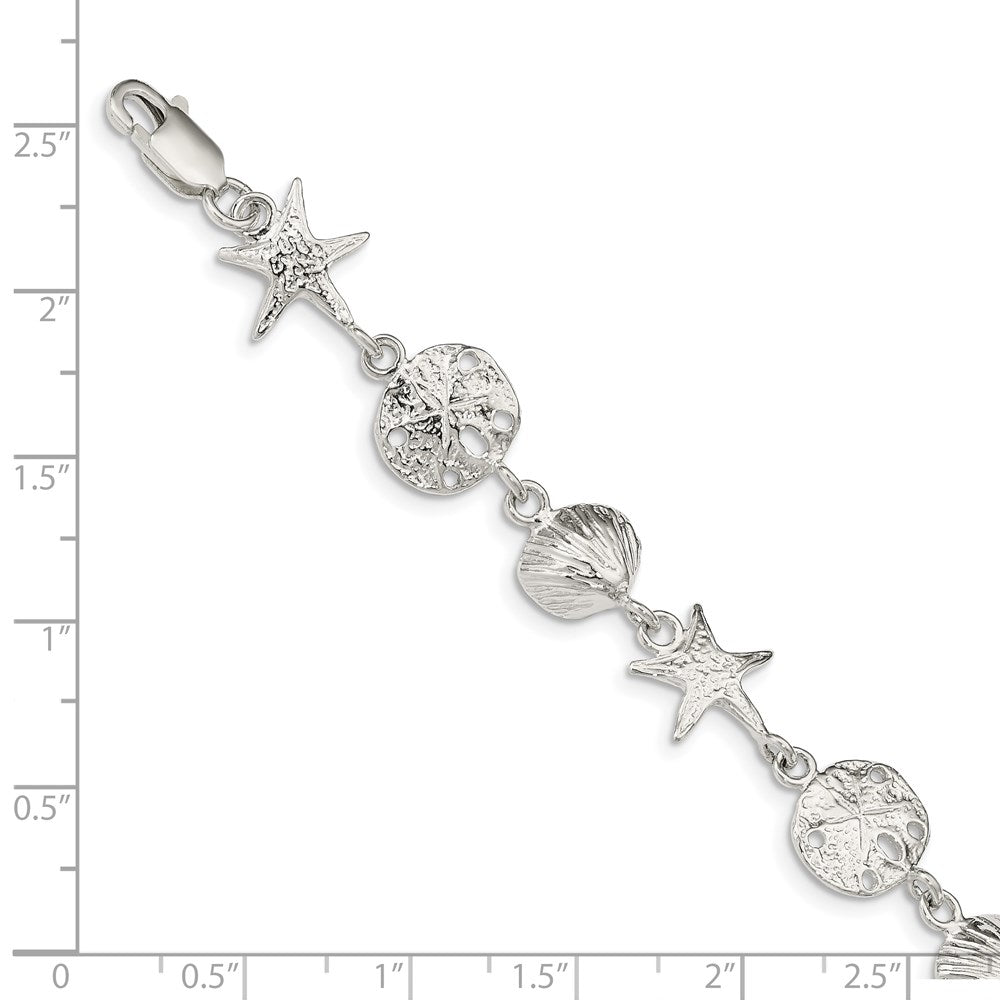Sterlingsilber Seashells Armband