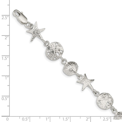 Sterlingsilber Seashells Armband