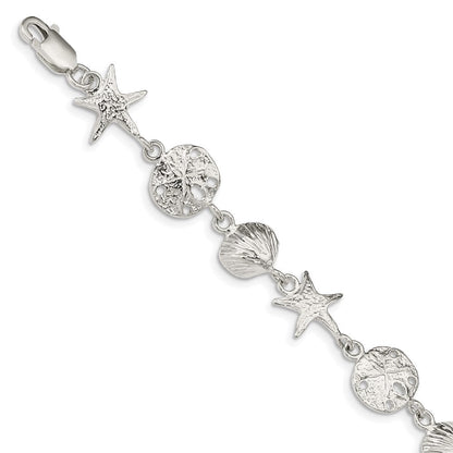 Sterlingsilber Seashells Armband
