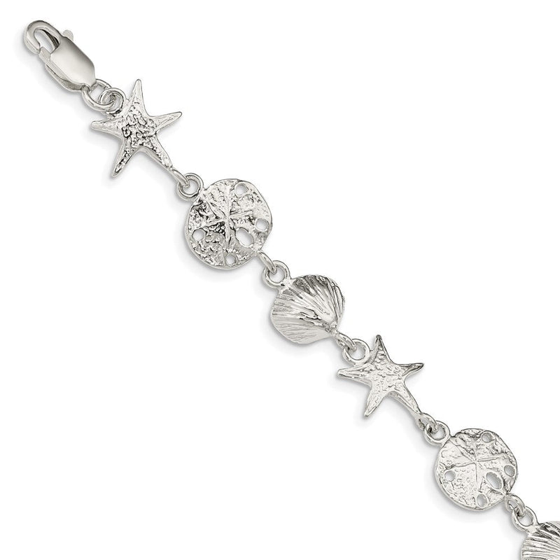 Sterlingsilber Seashells Armband