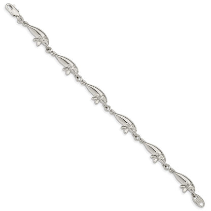 7 Zoll Sterlingsilber Manatees Armband
