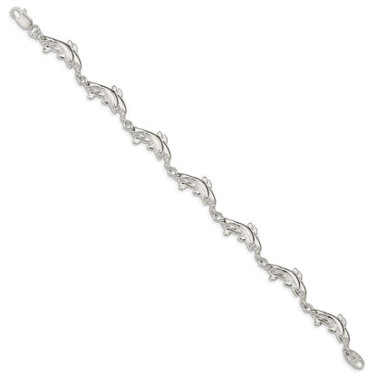 7 Zoll Sterlingsilber Dolphins Armband