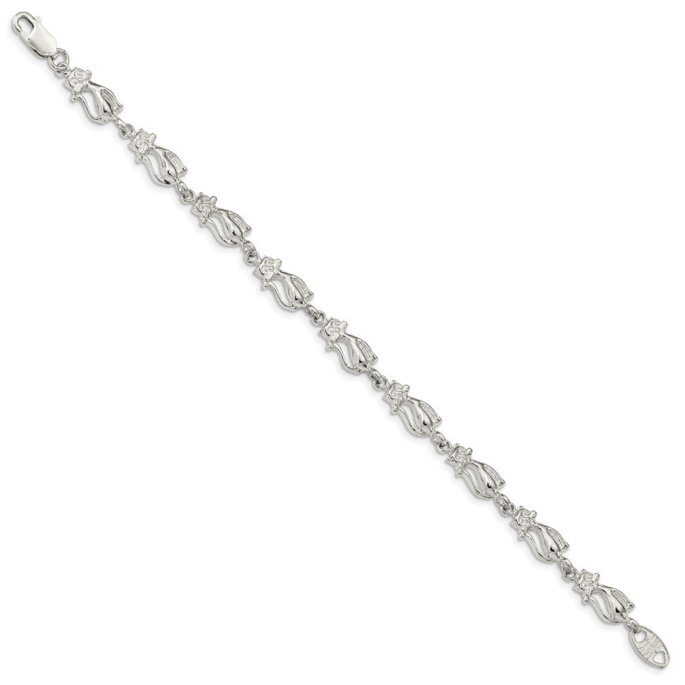 Sterlingsilber Cats Armband