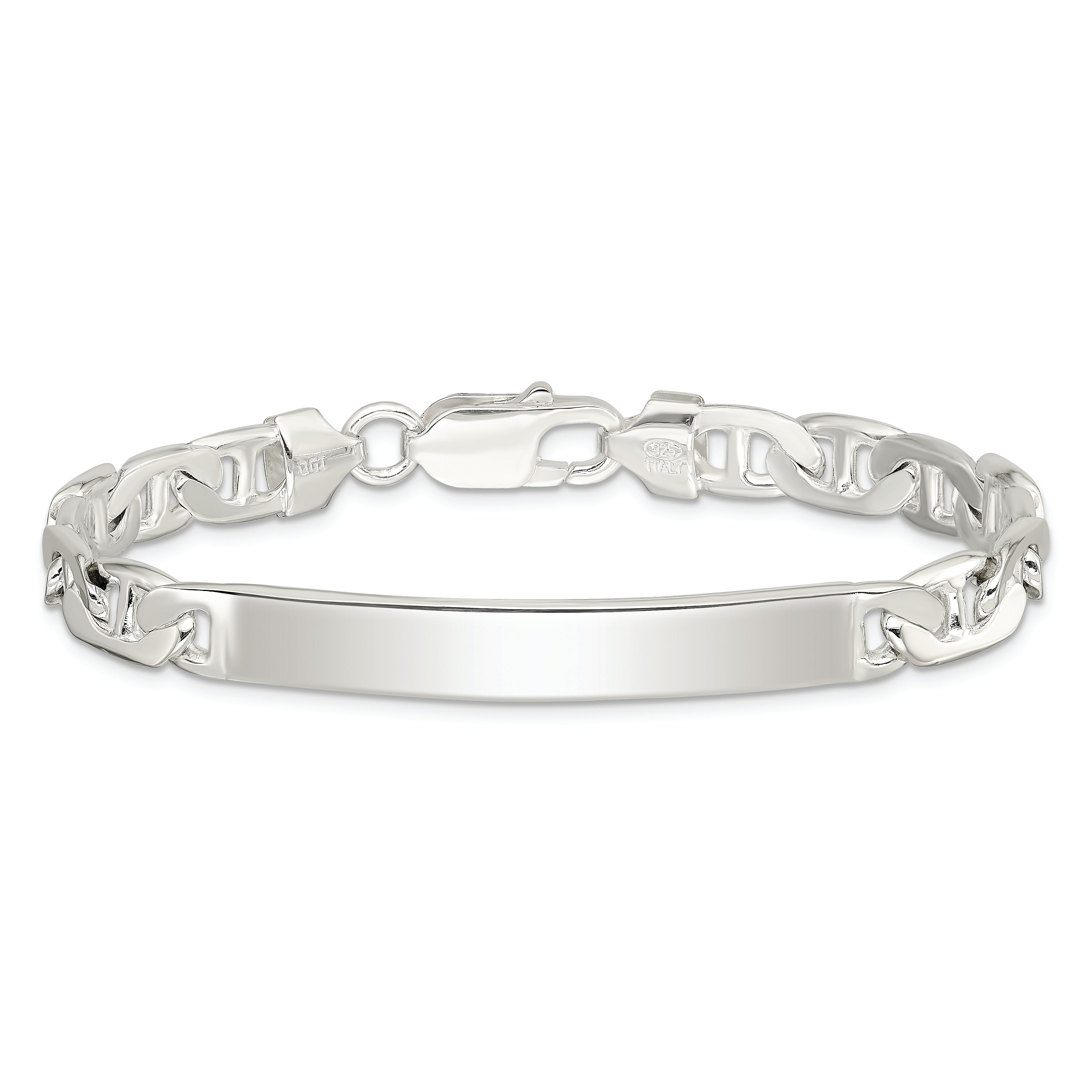 Sterlingsilber Anker Id Armband
