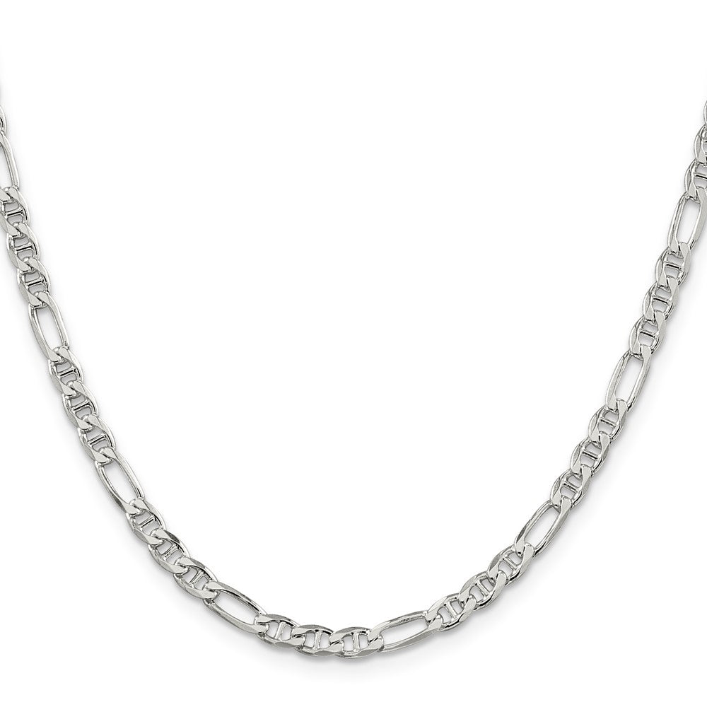 Sterlingsilber 3.75mm Figaro Anker Halskette