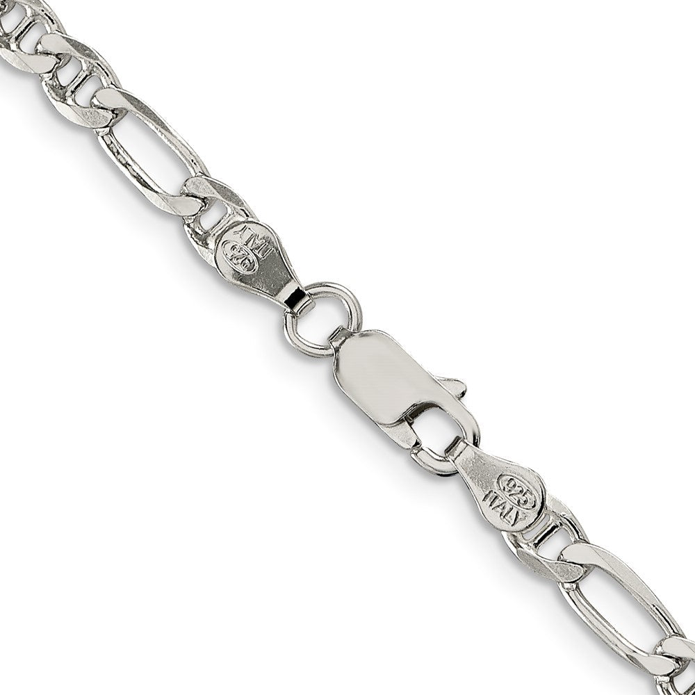 Sterlingsilber 3.75mm Figaro Anker Halskette