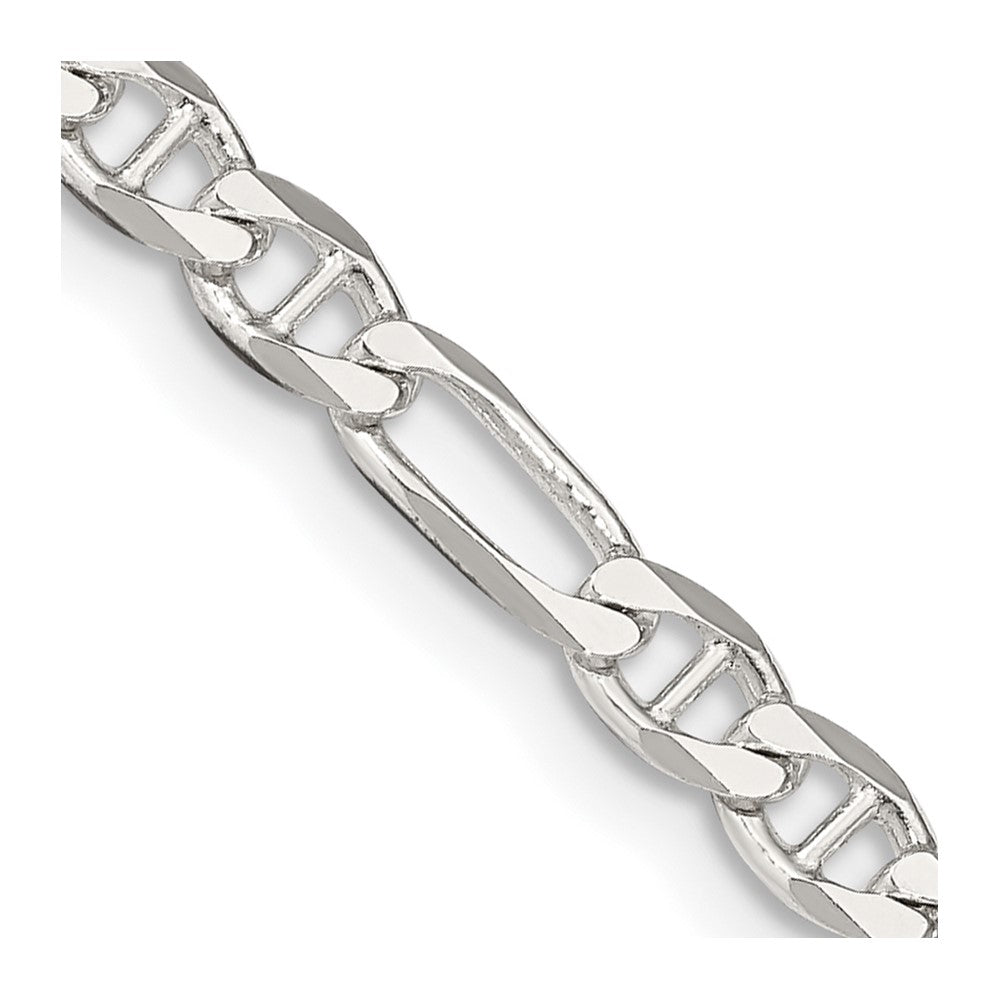 Sterlingsilber 3.75mm Figaro Anker Halskette
