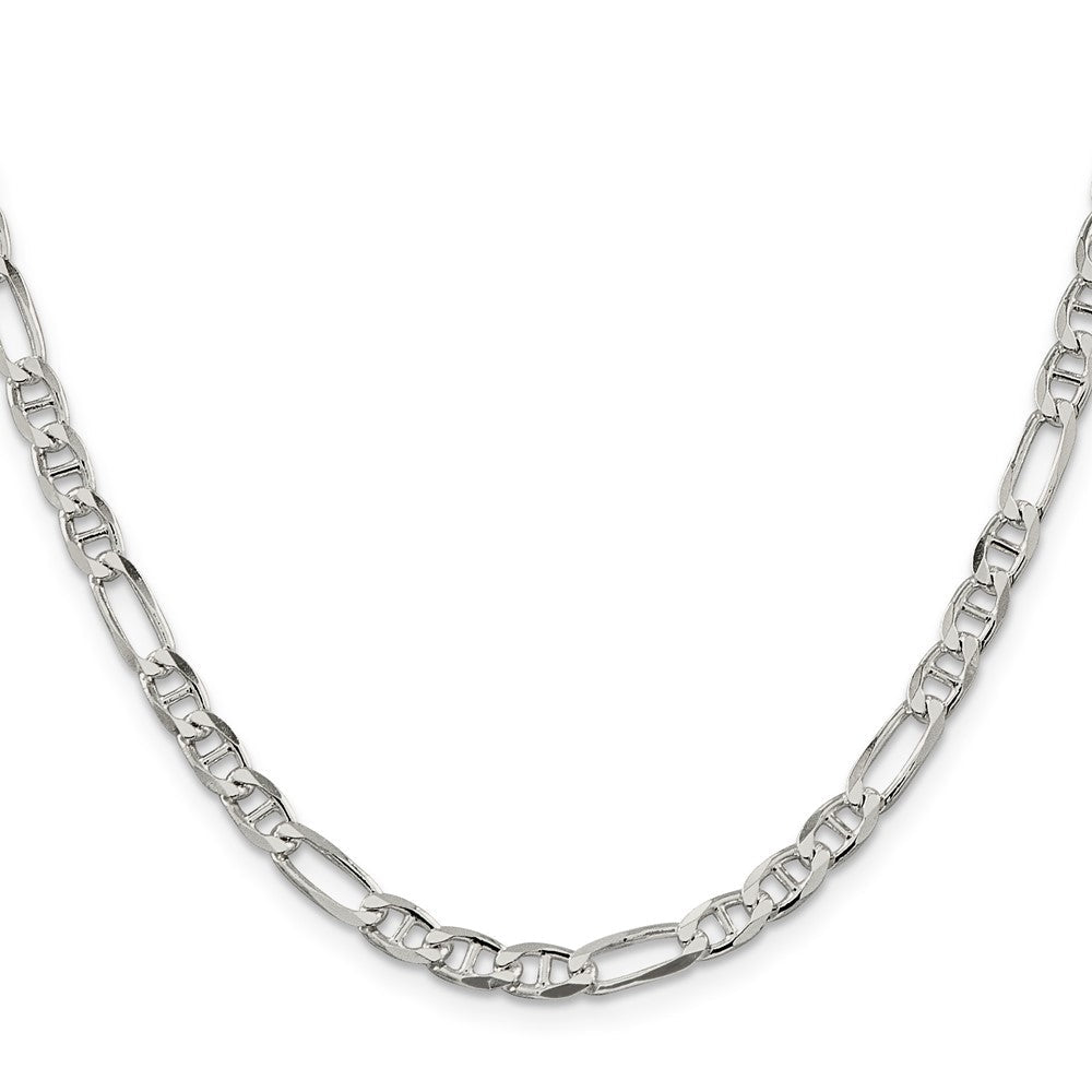 Sterlingsilber 4.5mm Figaro Anker Halskette
