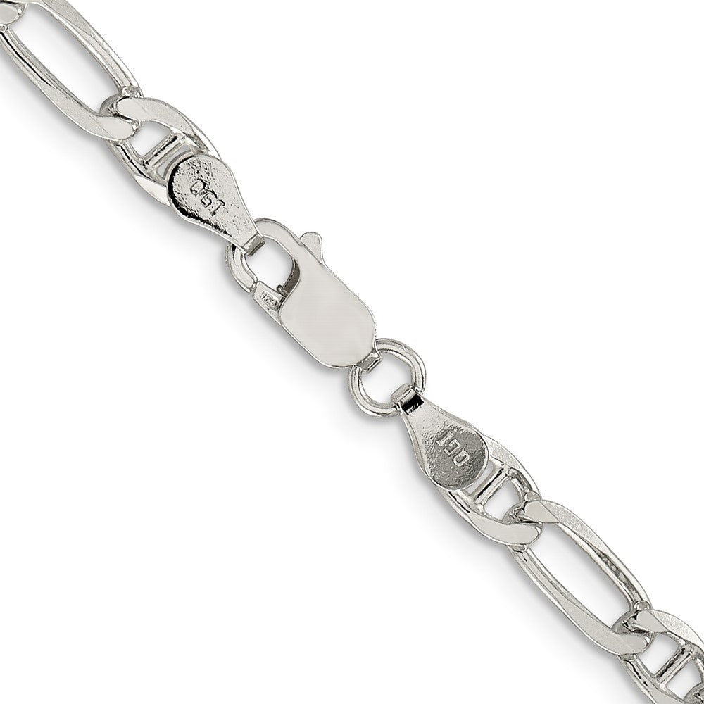 Sterlingsilber 4.5mm Figaro Anker Halskette