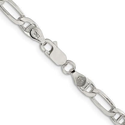Sterlingsilber 4.5mm Figaro Anker Halskette