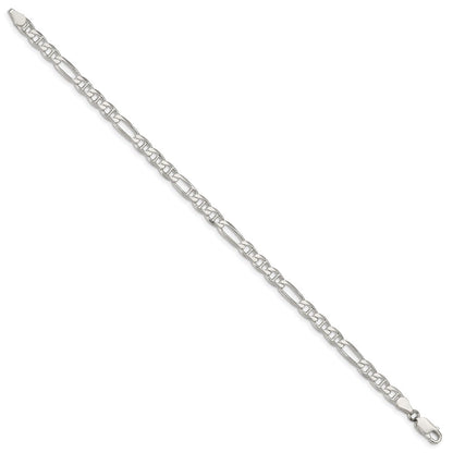 Sterlingsilber 4.5mm Figaro Anker Gliederarmband