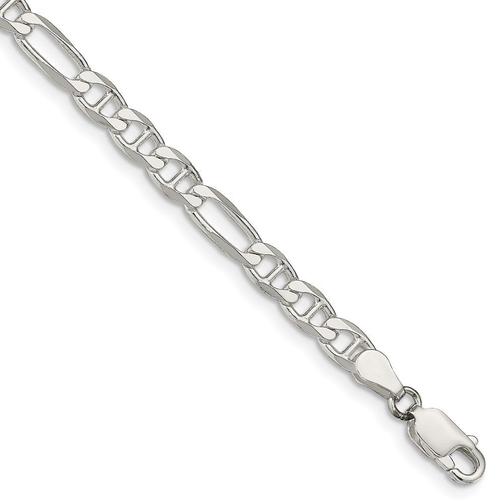 Sterlingsilber 4.5mm Figaro Anker Gliederarmband