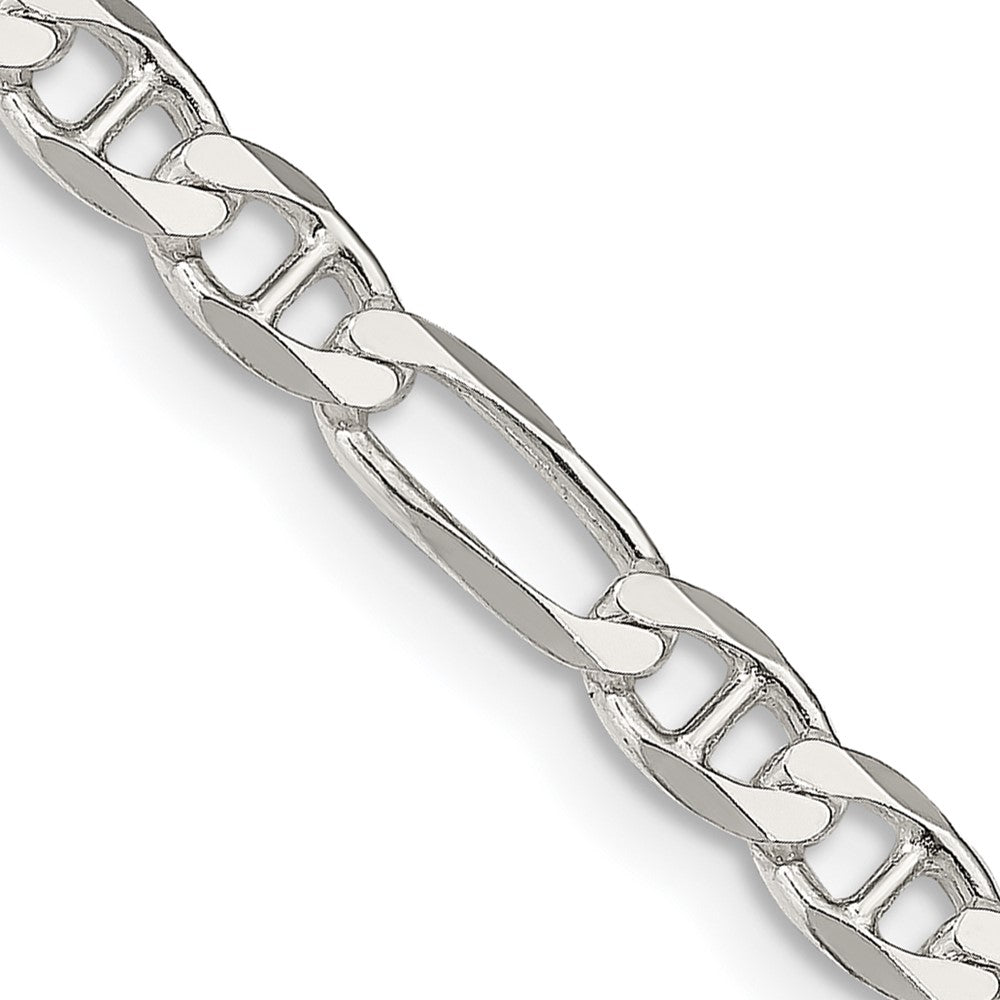 Sterlingsilber 4.5mm Figaro Anker Halskette