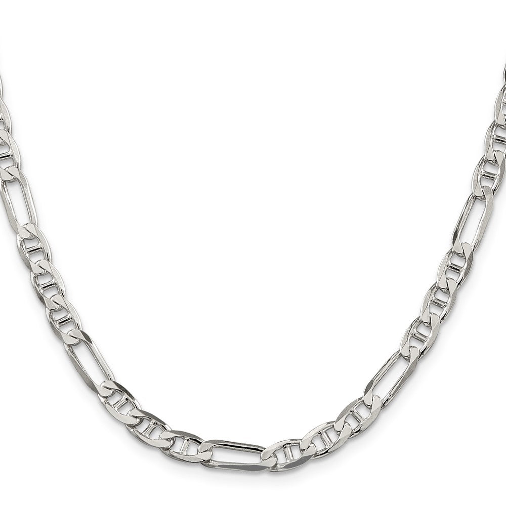 Sterlingsilber 5.5mm Figaro Anker Halskette