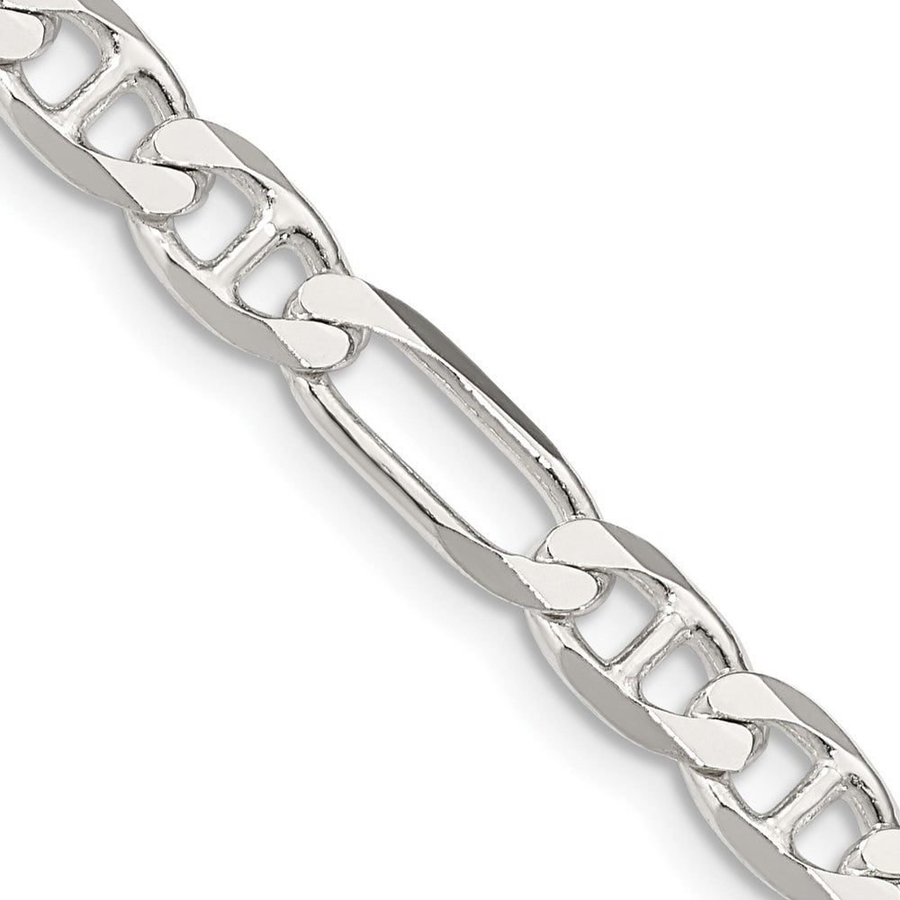 Sterlingsilber 5.5mm Figaro Anker Halskette