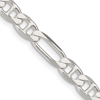 Sterlingsilber 5.5mm Figaro Anker Halskette