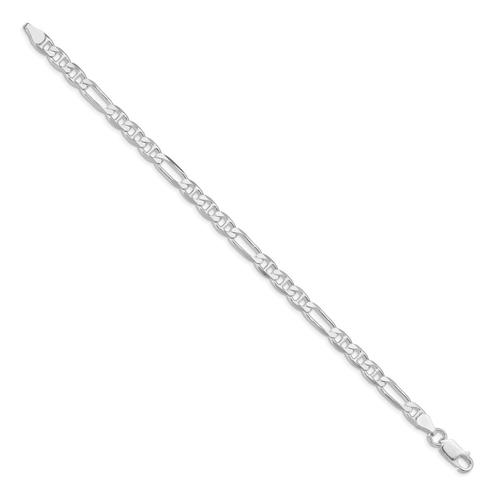Sterlingsilber Rhodiniert 5.5mm Figaro Anker Gliederarmband