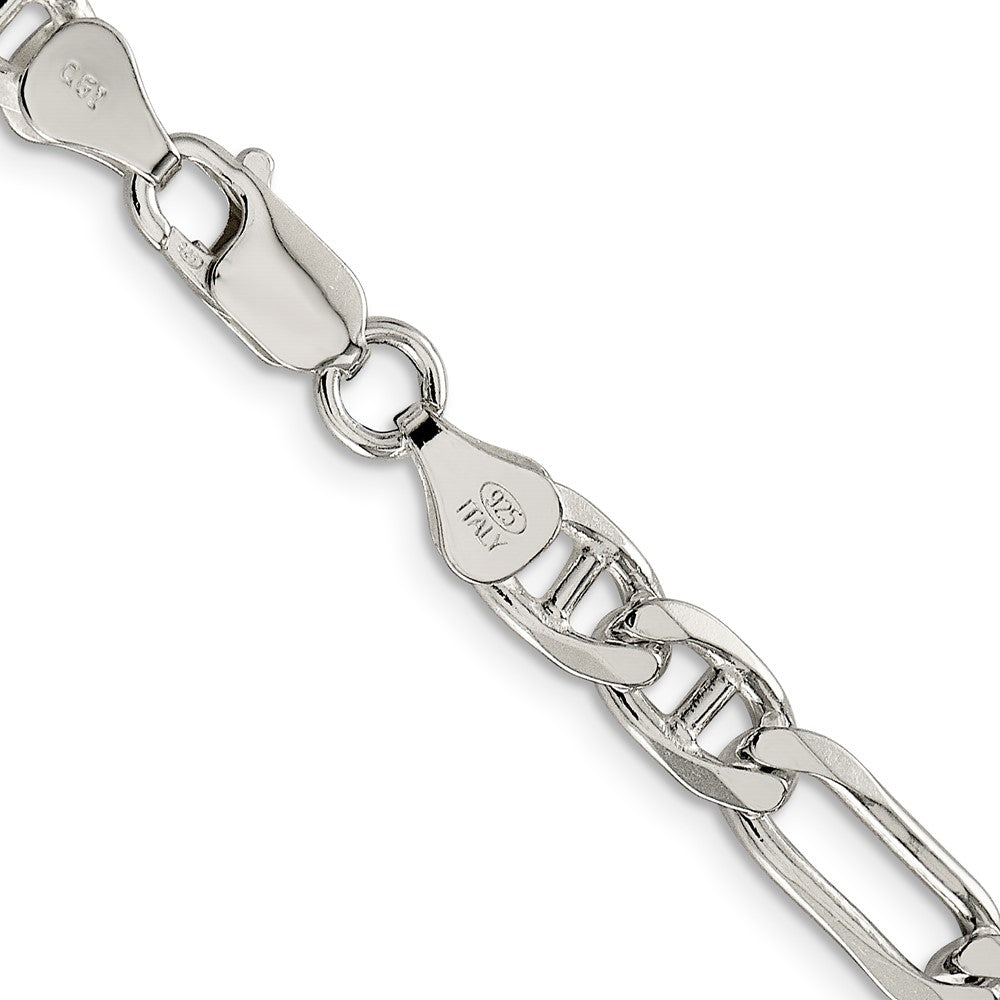 Sterlingsilber 6.5mm Figaro Anker Halskette