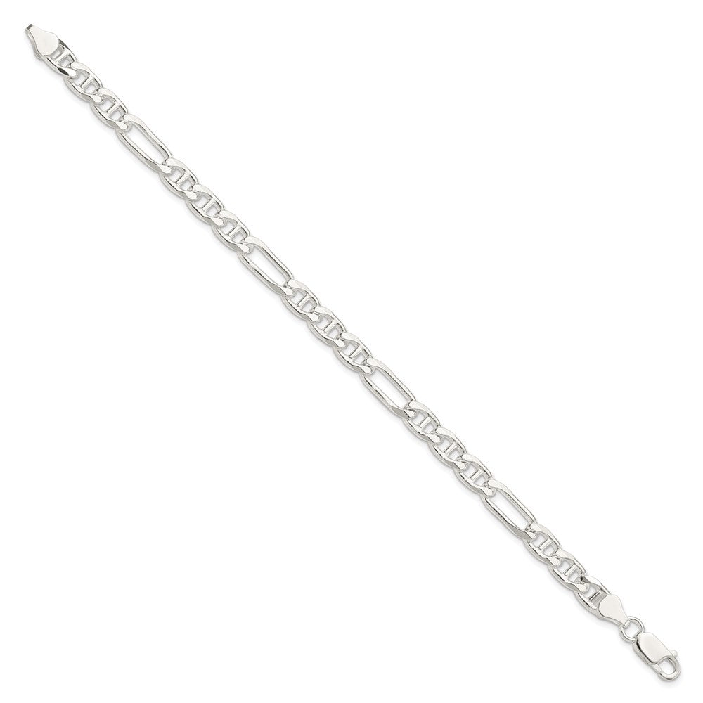 Sterlingsilber 6.5mm Figaro Anker Gliederarmband