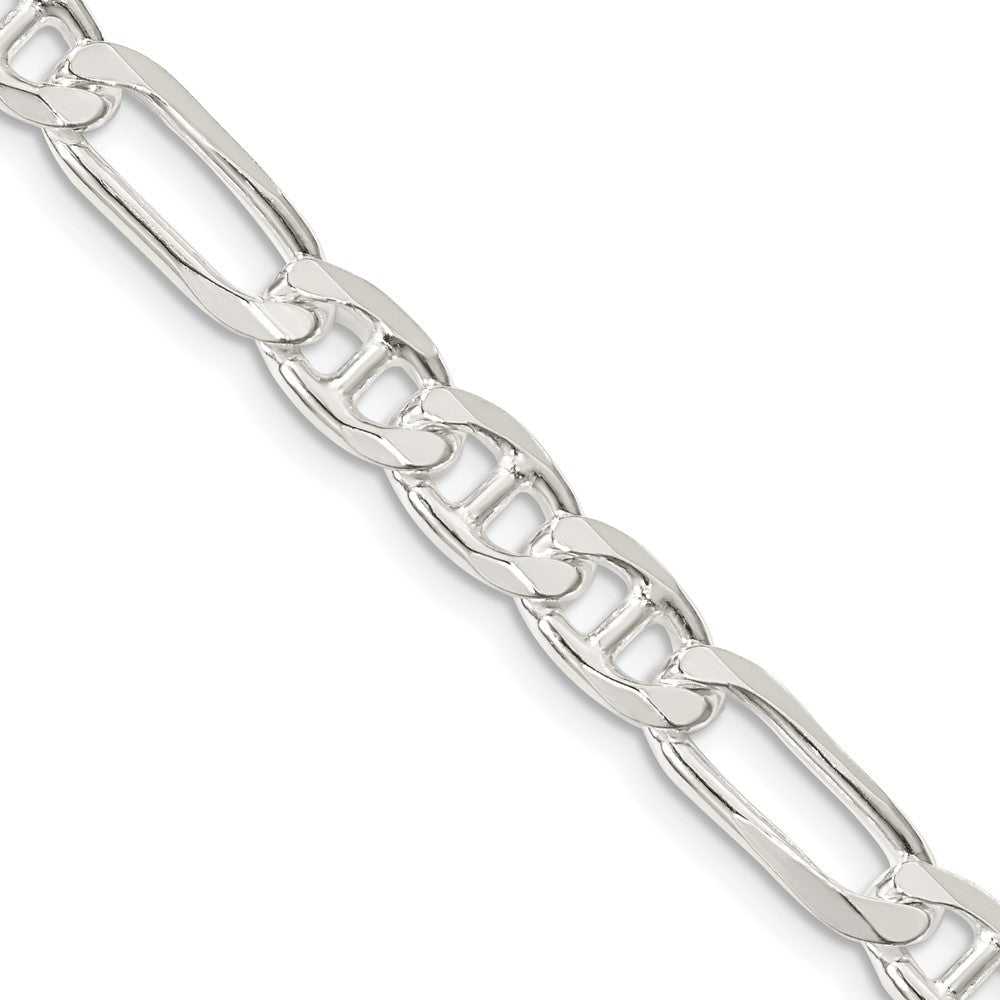 Sterlingsilber 6.5mm Figaro Anker Halskette